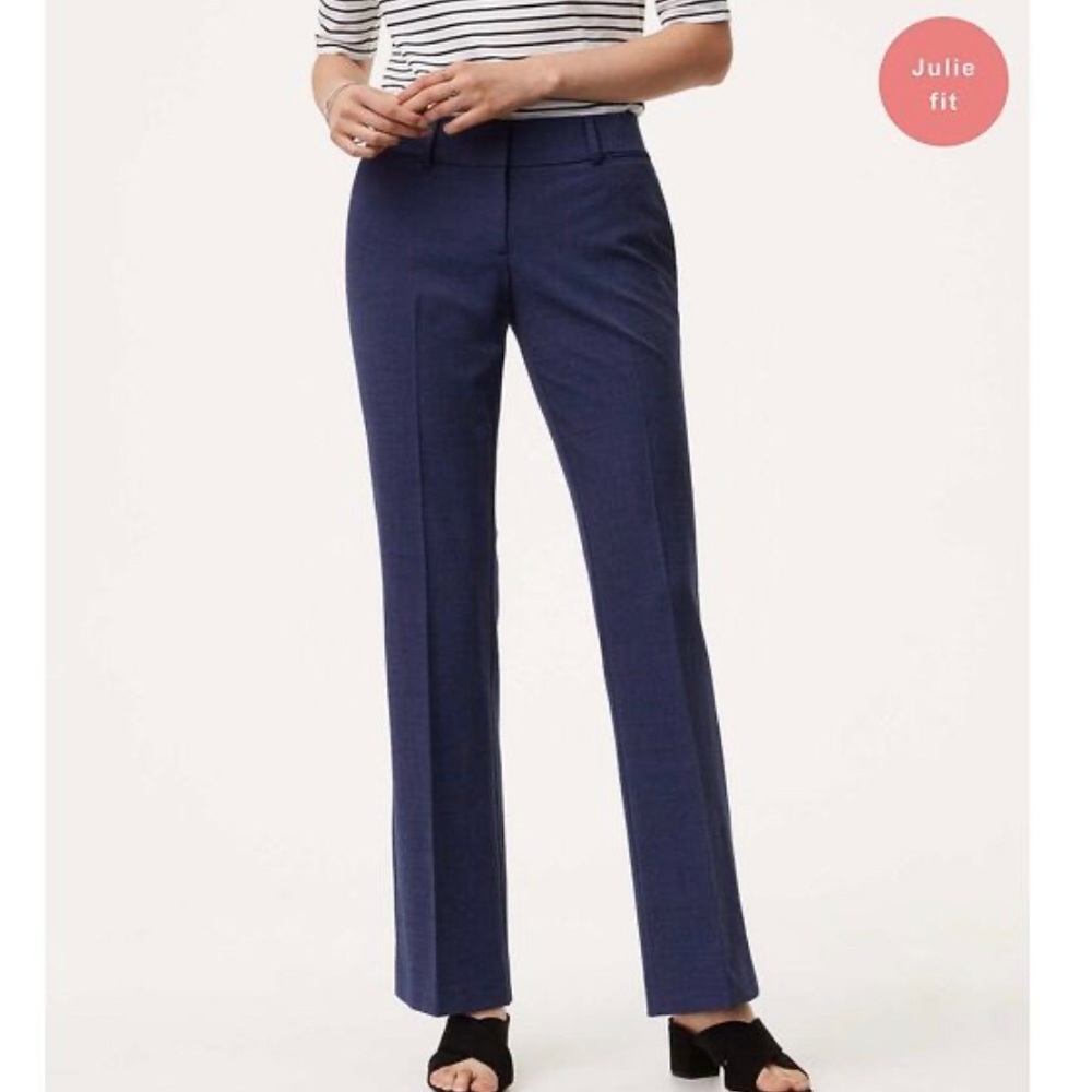 LOFT Julie navy blue dress pants trousers - Picture 2 of 6